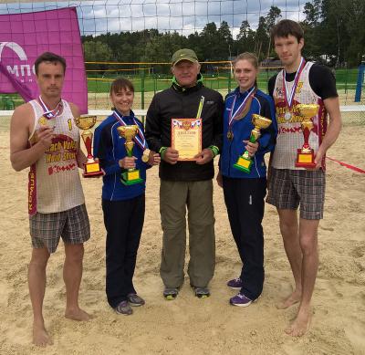 Рязанские волейболисты-«пляжники» оформили золотой дубль чемпионата ЦФО
